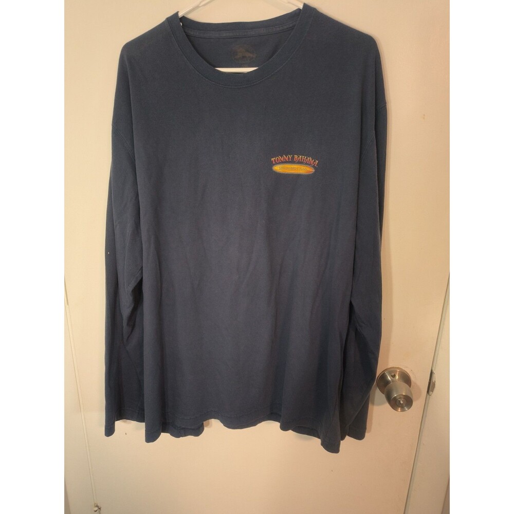 Tommy Bahama Mens XXL Longboard Cigars Long Sleeve T-Shirt Cotton